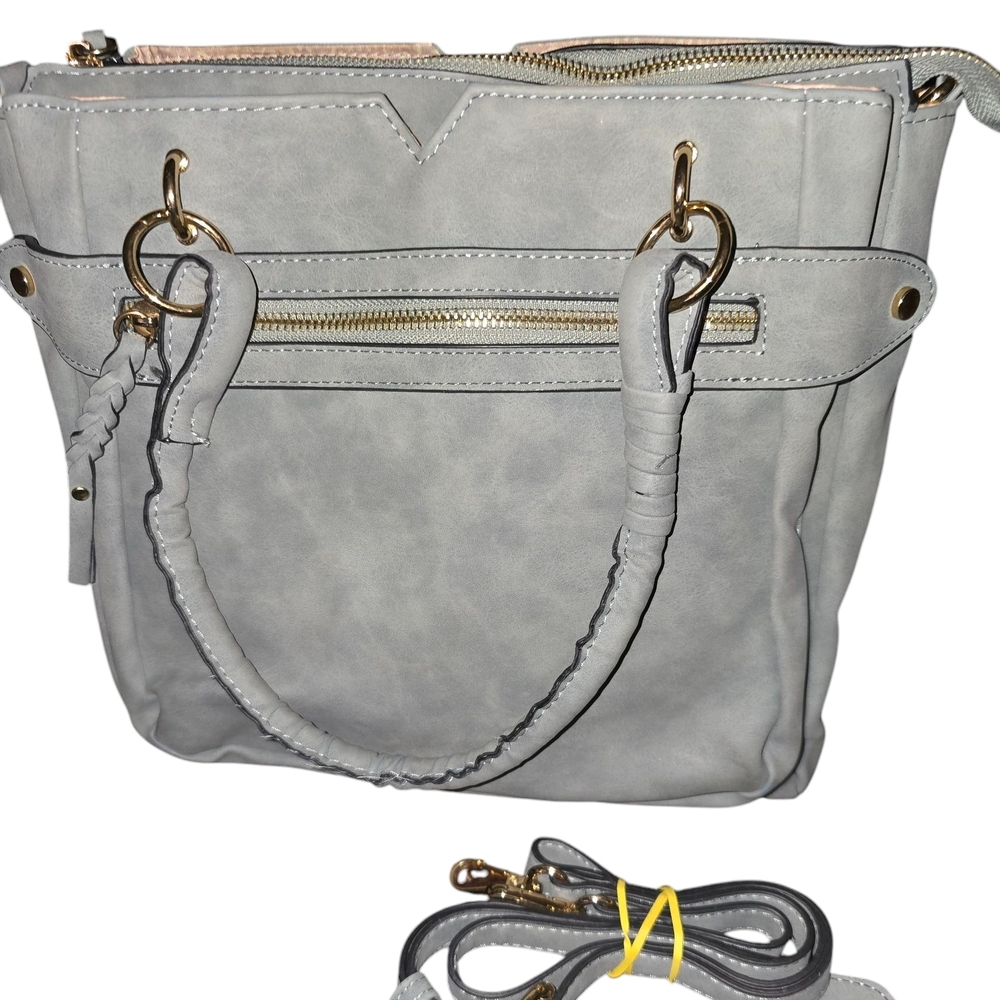 Elegant Gray Handbag NWOT